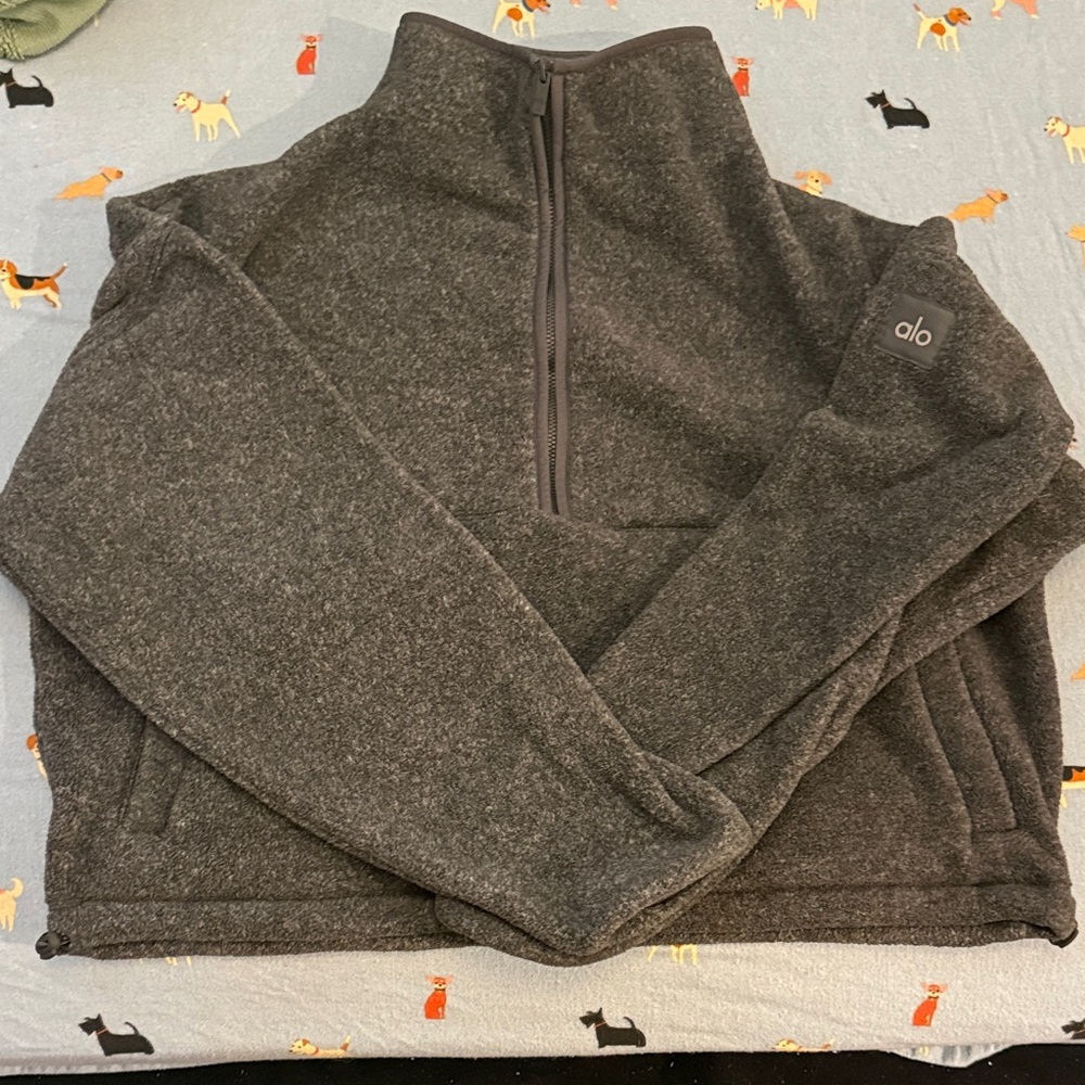 ALO Yoga Women’s Cropped Gray Sweater